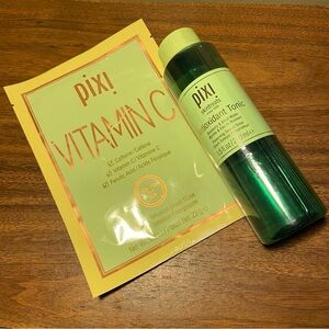 Pixi Antioxidant Tonic Preserving Serum-Toner Vitamin C Sheet Mask Bundle New